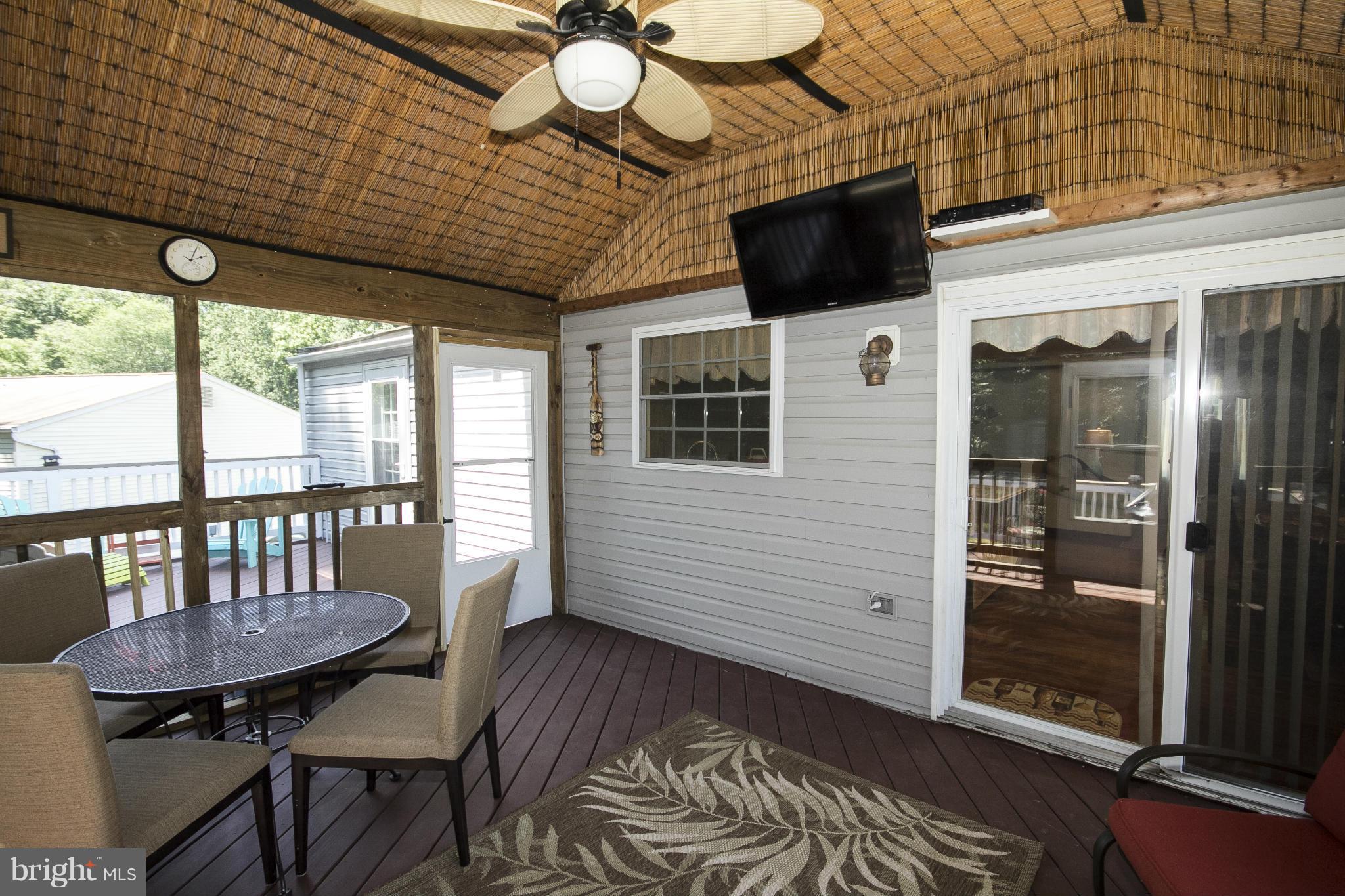 117 Boxthorn Road Abingdon, MD 21009 - Photo 25 of 30 Rear Screened Porch with Access to Private Deck