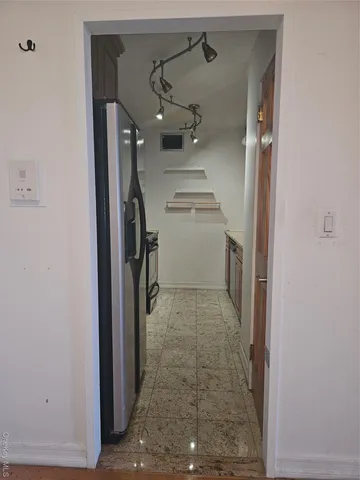 a storage room with a washer and dryer