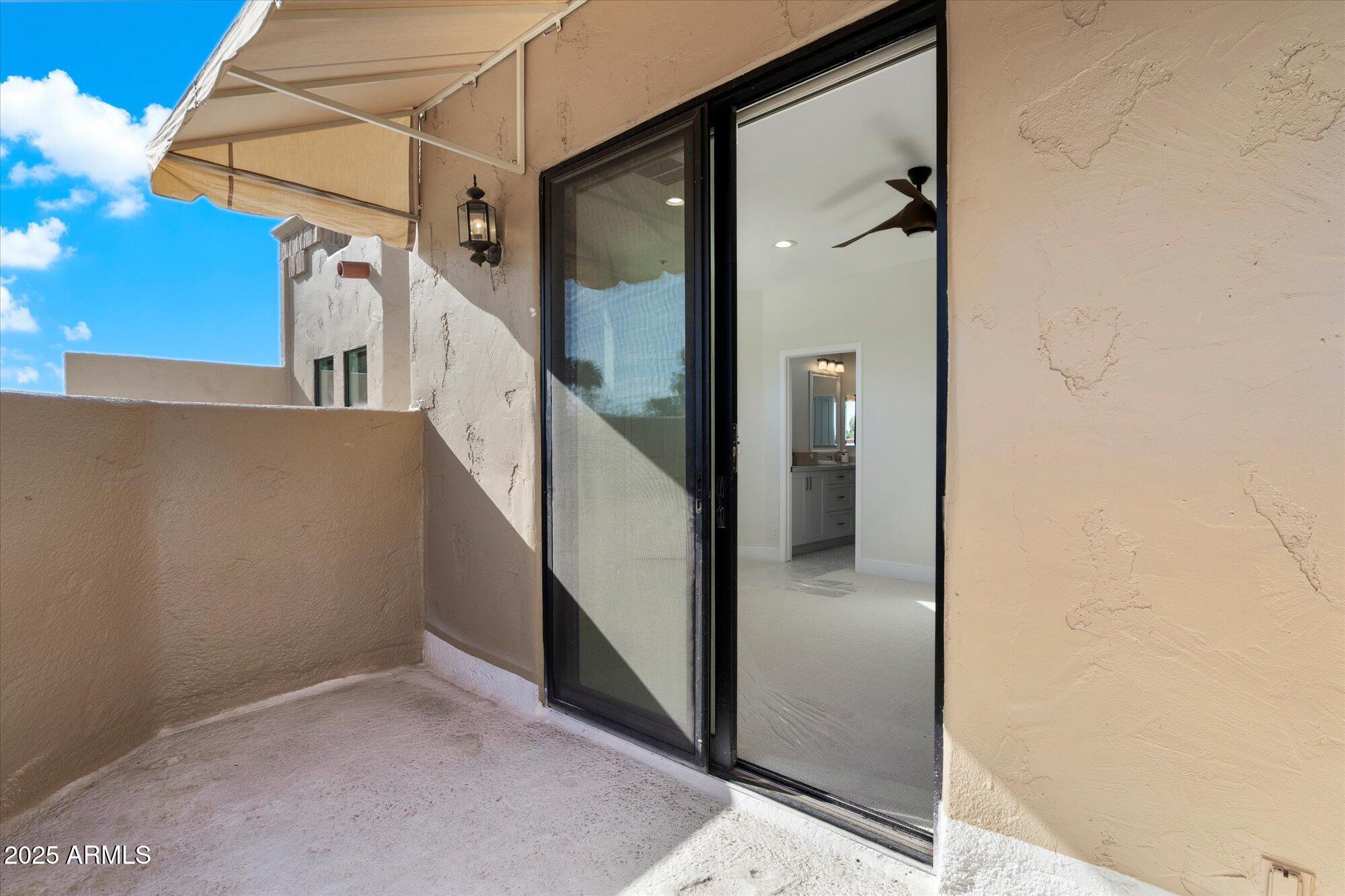 7955 East Chaparral Road, Unit 17 Scottsdale, AZ 85250 - Photo 41 of 57 Balcony Access from Bedroom 4