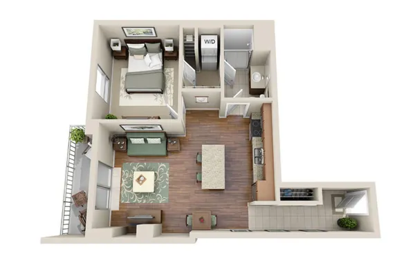 a view of living room with furniture