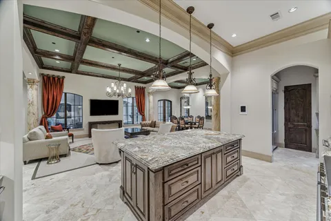 a view of a kitchen area