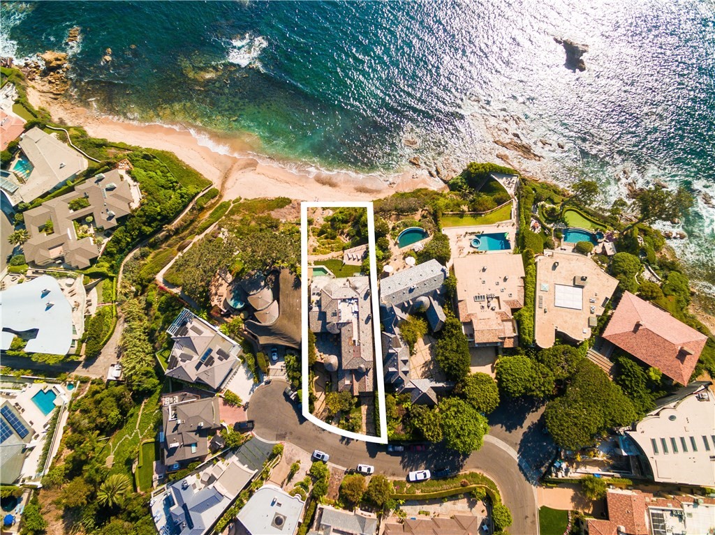 177 Shorecliff Road Corona del Mar, CA 92625 - Photo 3 of 48 an aerial view of a house with a yard