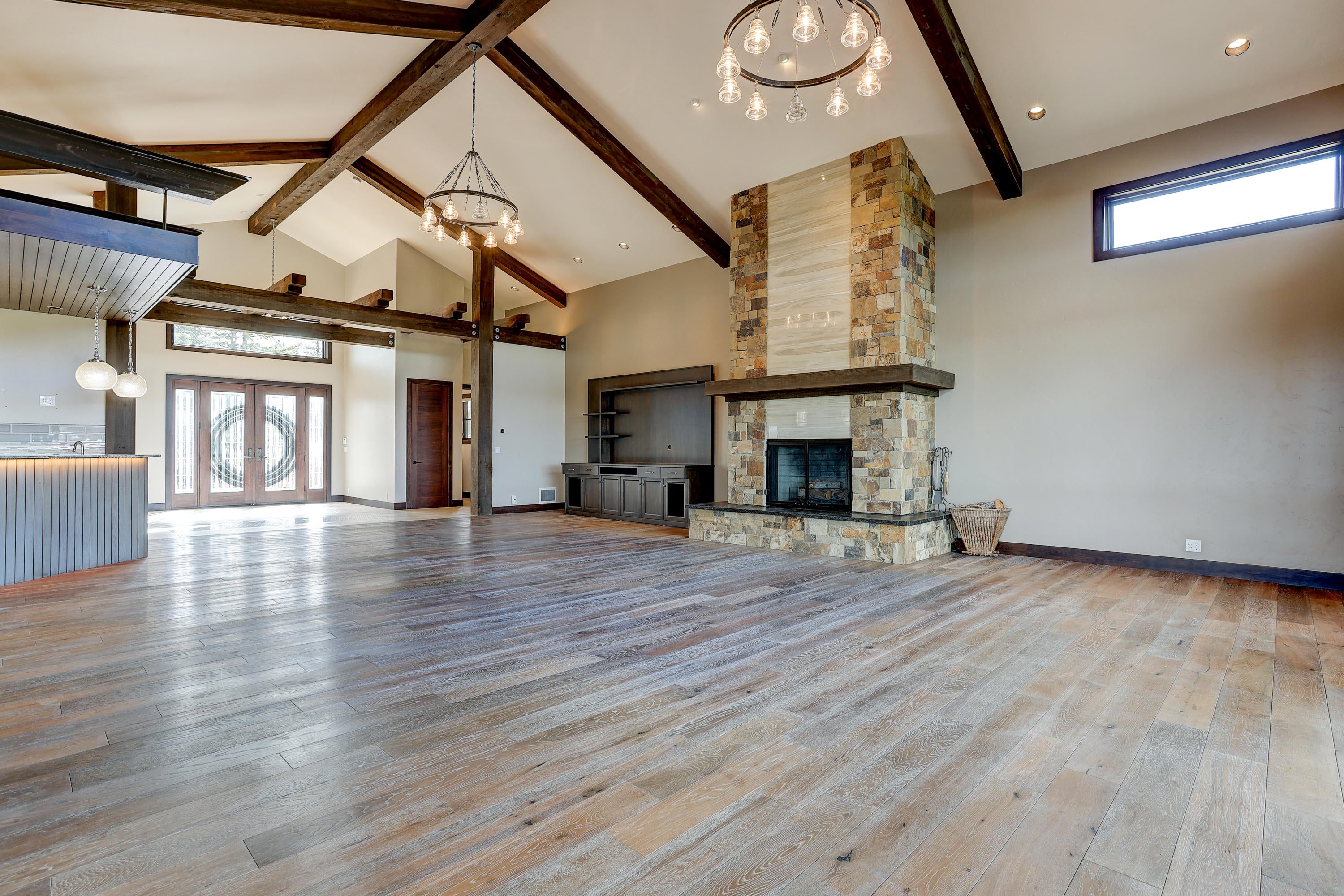 20970 Sholes Road Bend, OR 97702 - Photo 8 of 41 Great Room with Real Wood Stone Fireplace