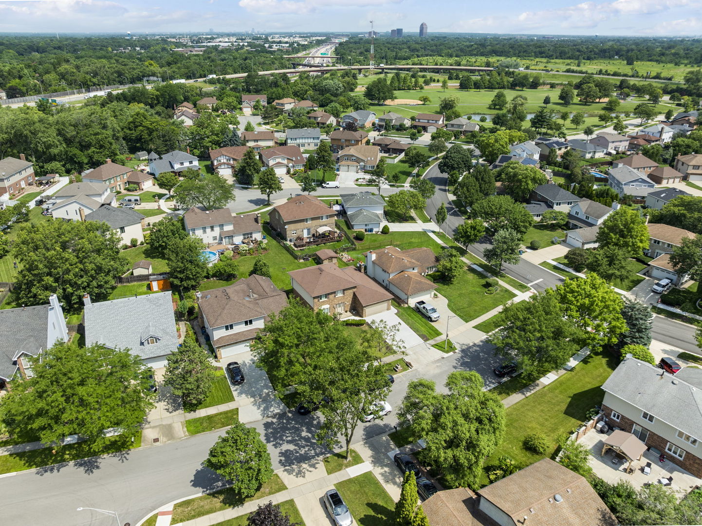 1520 Grove Drive Addison, IL 60101 - Photo 42 of 43 an aerial view of residential houses with outdoor space and street view