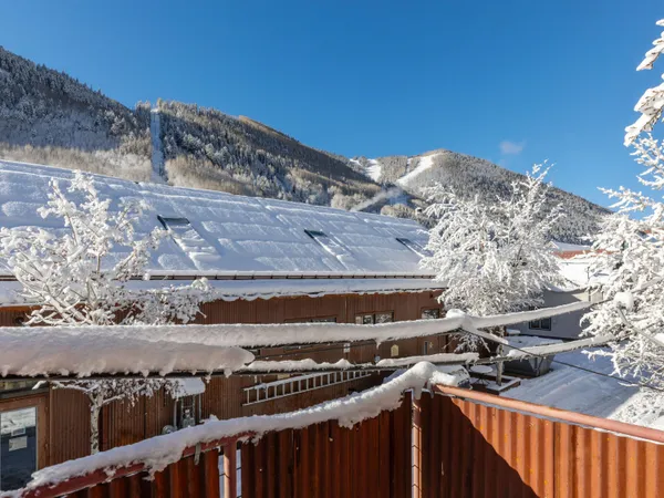 a view of a balcony with an outdoor space