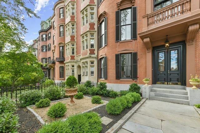 front view of a brick building