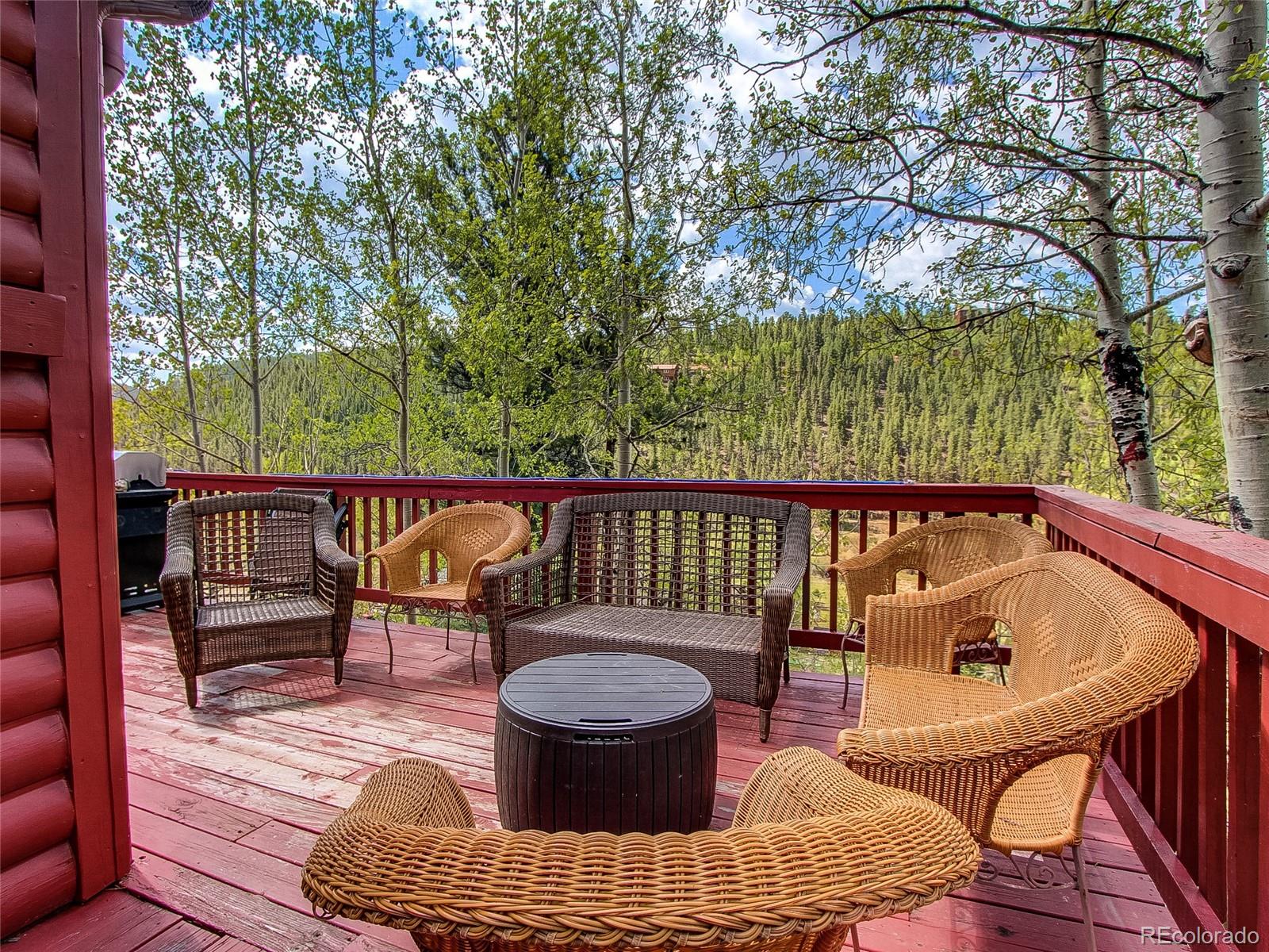 229 Wilkins Road Bailey, CO 80421 - Photo 10 of 28 a view of chairs and deck in the patio