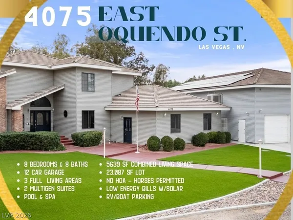 $1,899,888 | 4075 East Oquendo Road, Las Vegas, NV 89120