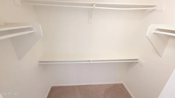a close view of closet