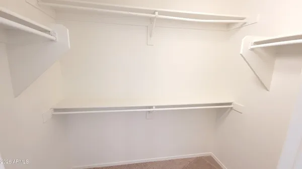 a close view of closet