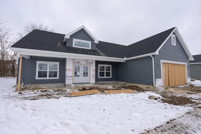 a front view of a house