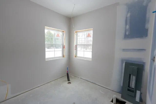 a view of a closet area