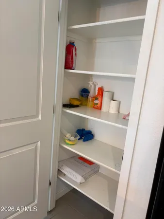 a view of decorative items sitting on a shelf