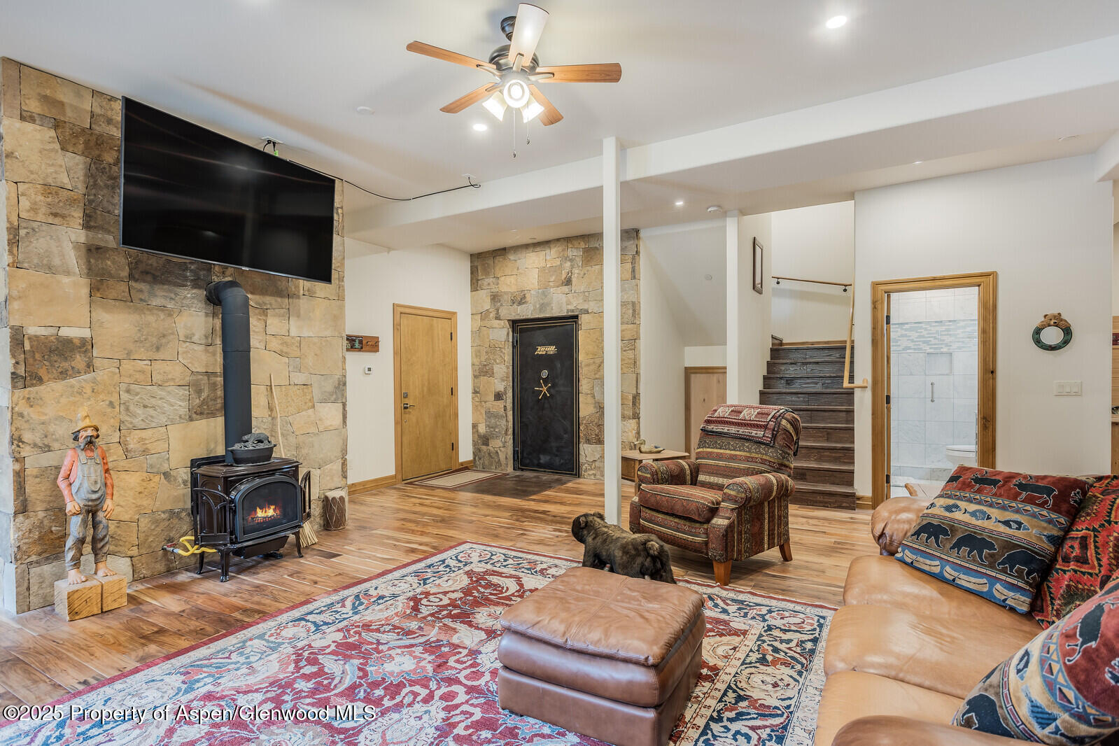 175 Bison Lane Redstone, CO 81623 - Photo 51 of 60 a living room with furniture and a flat screen tv