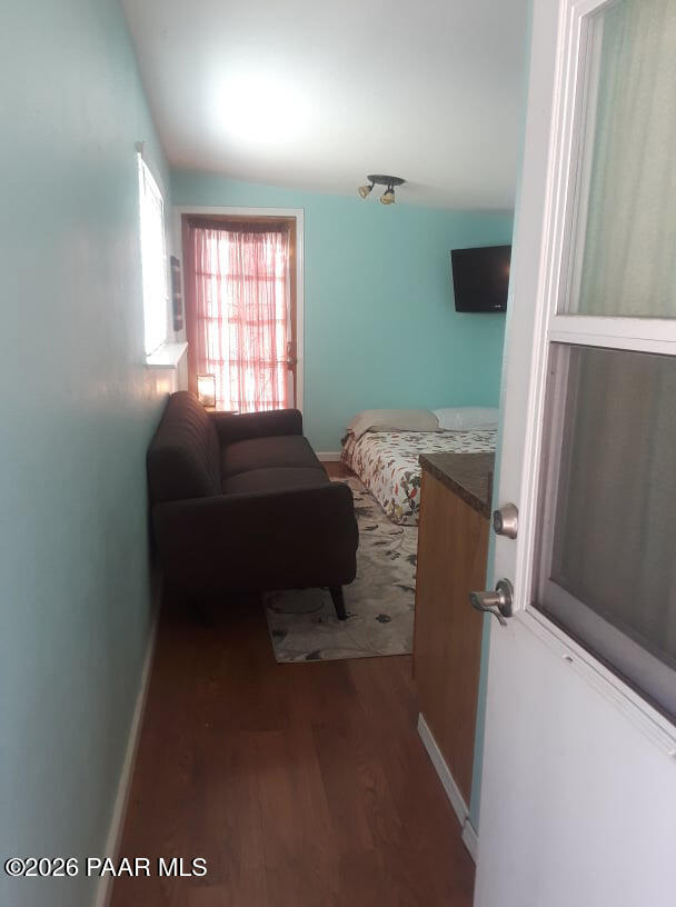 22584 Stone Way Yarnell, AZ 85362 - Photo 25 of 36 a bedroom with a bed and a window