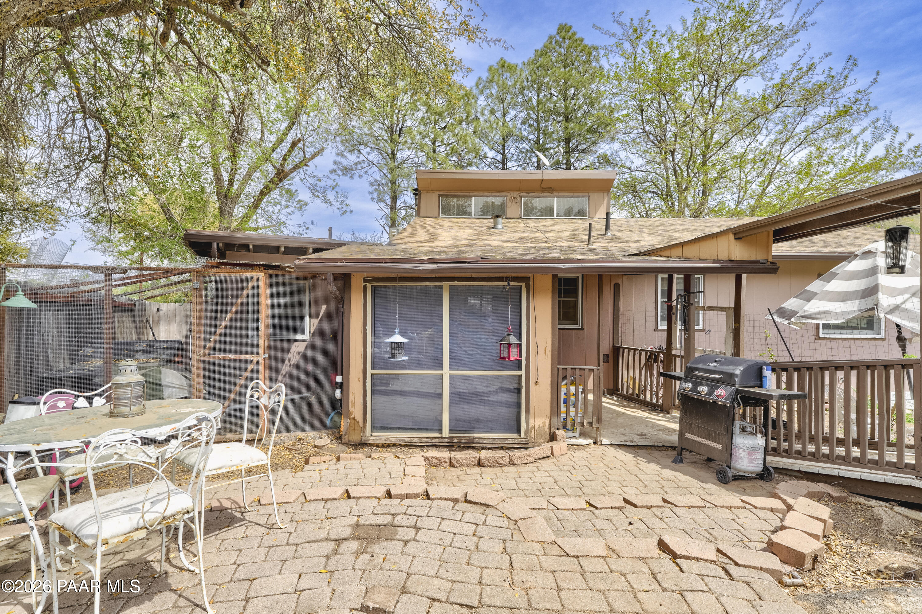 22584 Stone Way Yarnell, AZ 85362 - Photo 30 of 36 a view of a house with a yard and wooden fence