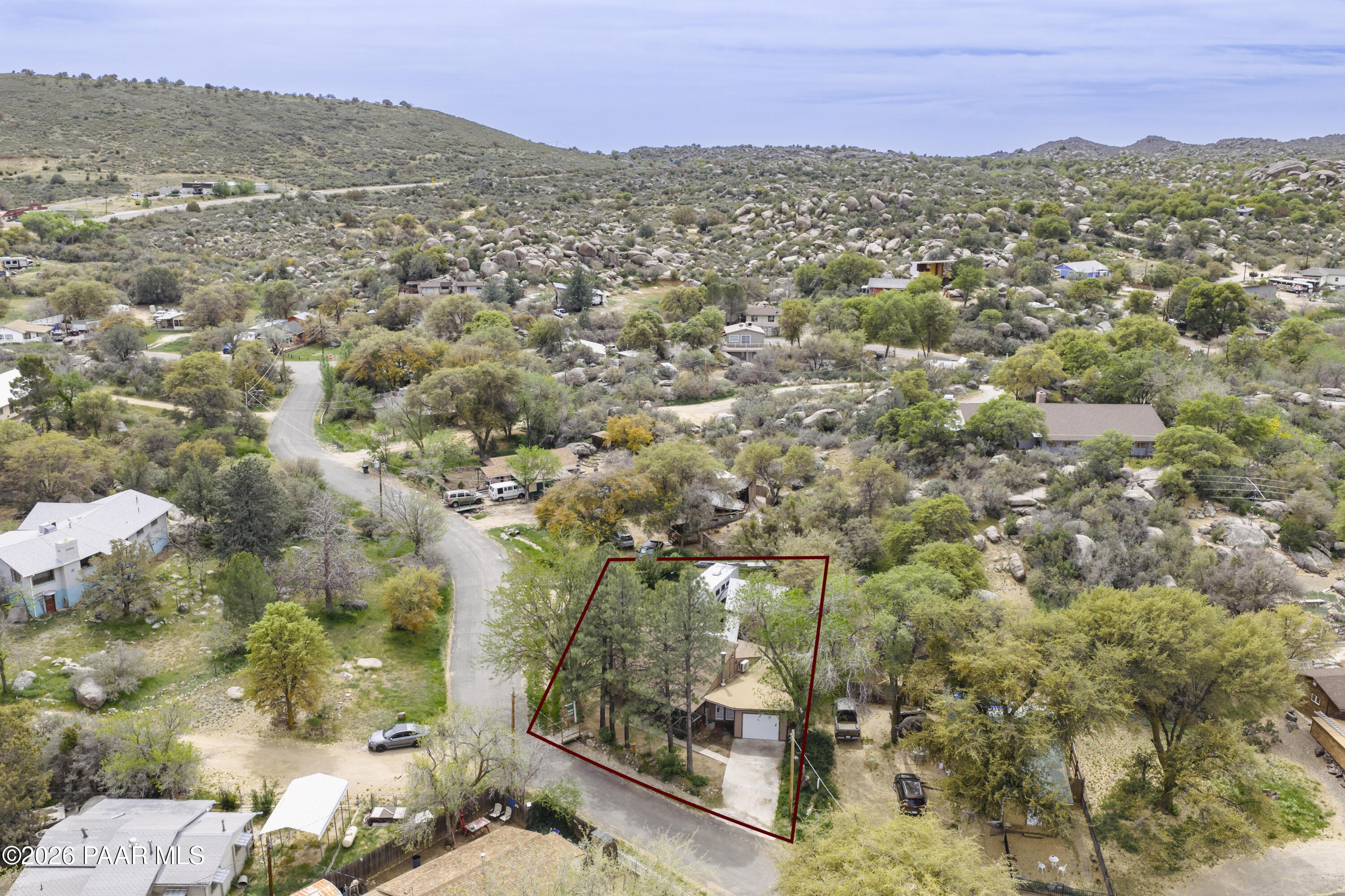 22584 Stone Way Yarnell, AZ 85362 - Photo 35 of 36 view of city and mountain
