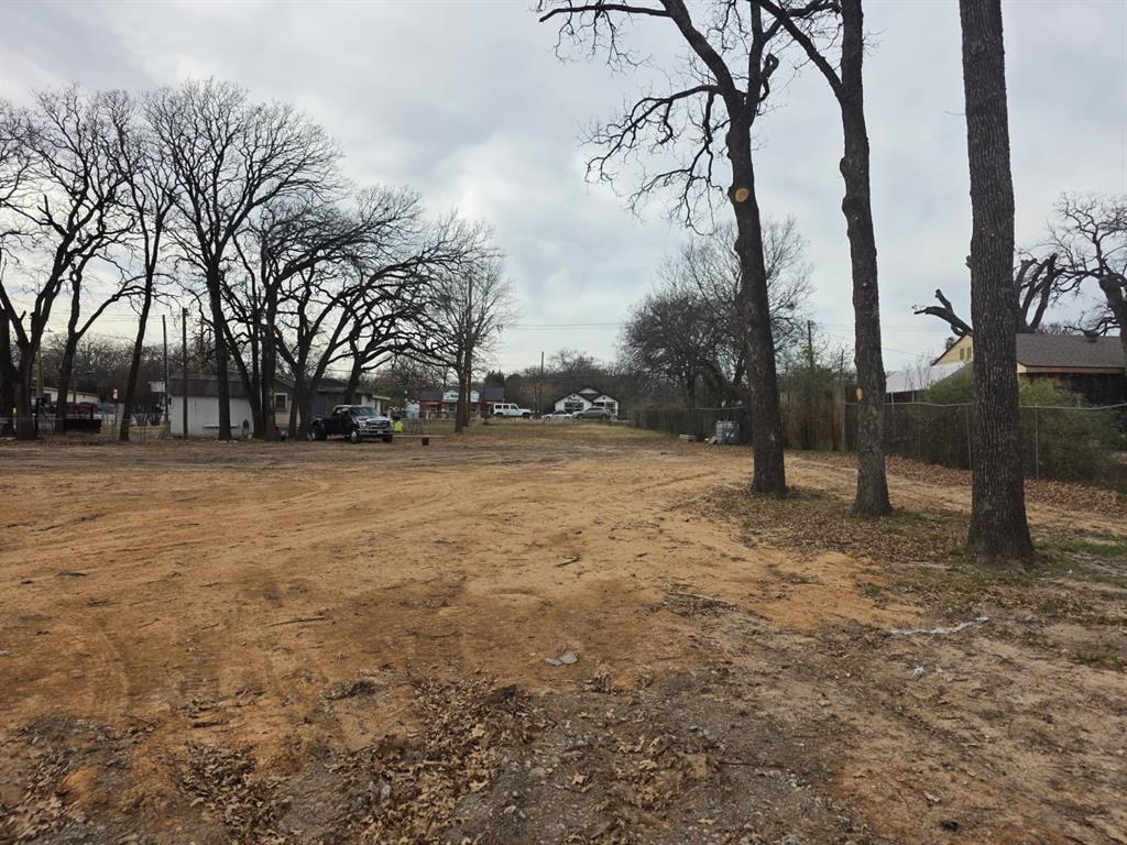 a view of yard with trees