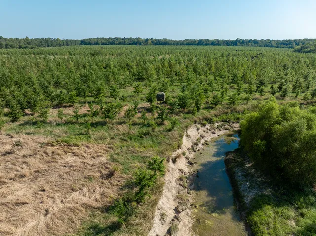 a view of a lake with outdoor space