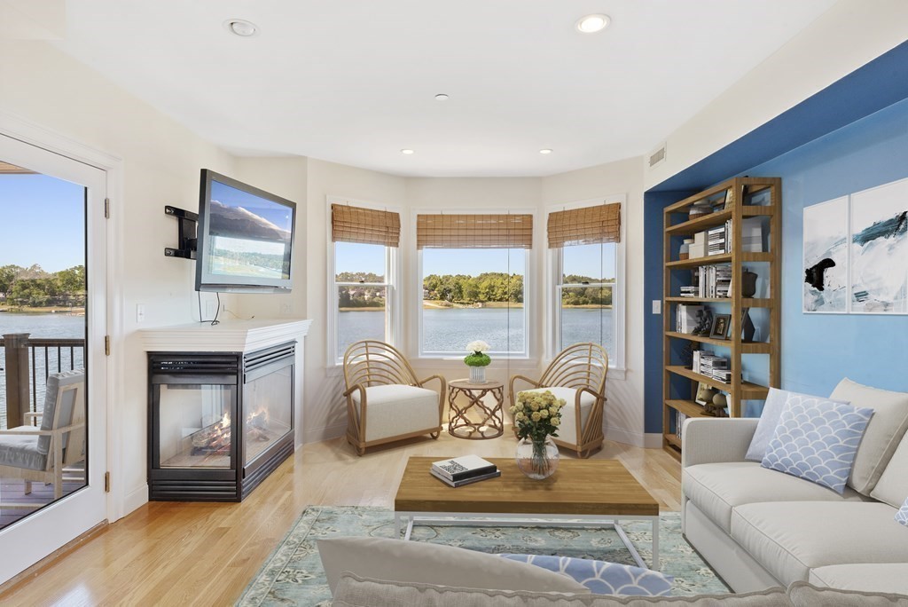 43 March Street, Unit 3 Salem, MA 01970 - Photo 4 of 10 a living room with furniture large window and wooden floor