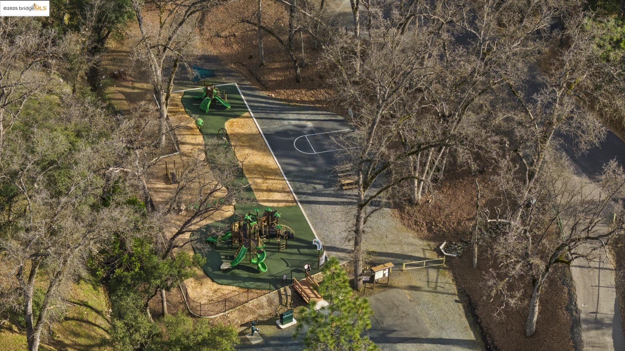 2-305 Ferretti Road Groveland, CA 95321 - Photo 14 of 25 Aerial view of a tree filled landscape and a community park