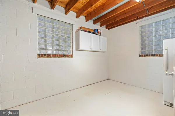 a view of storage and utility room