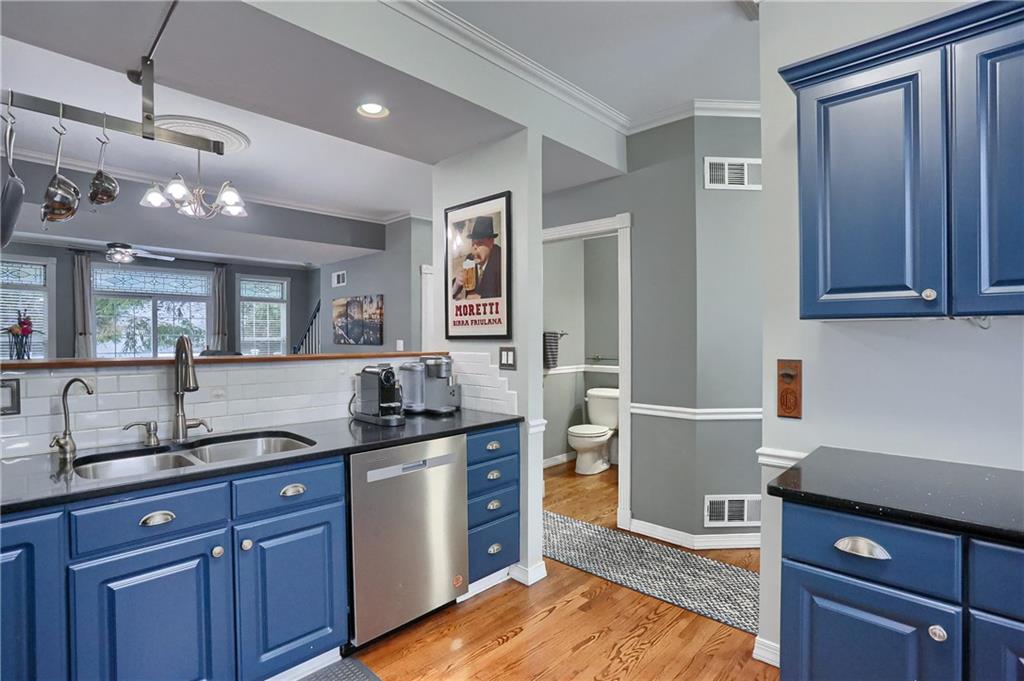 201 Beech Street Gibsonia, PA 15044 - Photo 10 of 49 a kitchen with granite countertop a sink and cabinets