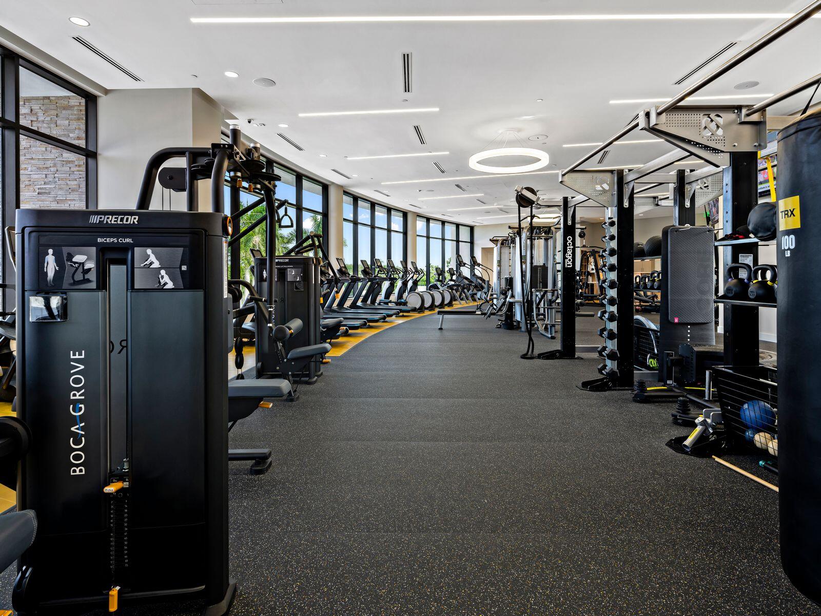 7383 Orangewood Lane, Unit 501 Boca Raton, FL 33433 - Photo 63 of 67 a view of a room with gym equipment
