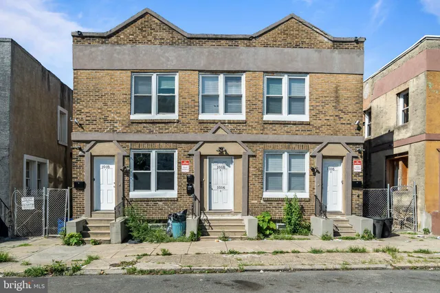 a front view of a house