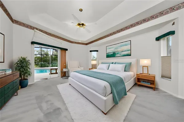 a view of a staircase with white walls