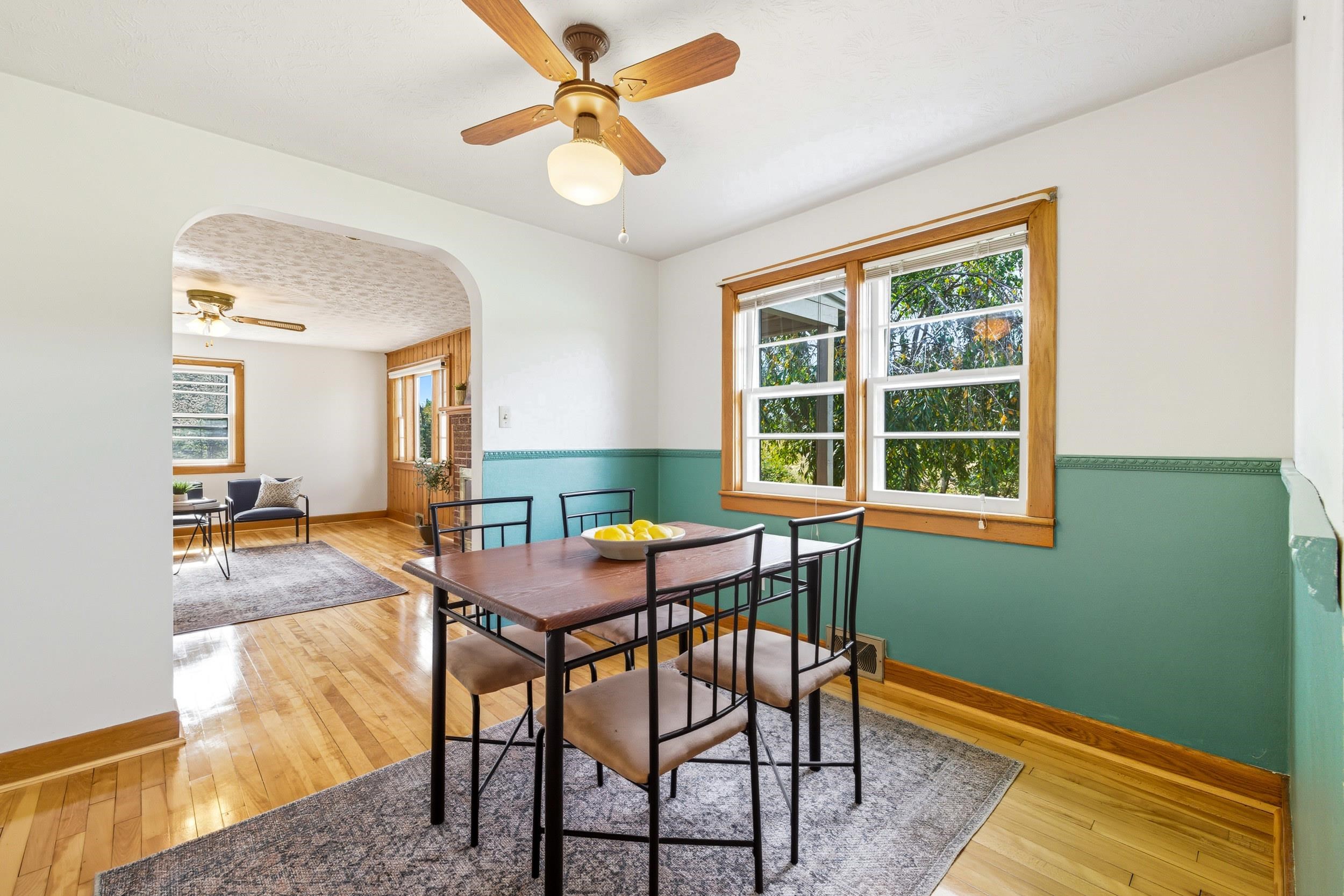 161 Boyers Road Harrisonburg, VA 22801 - Photo 12 of 74 a view of a dining room with furniture window and wooden floor