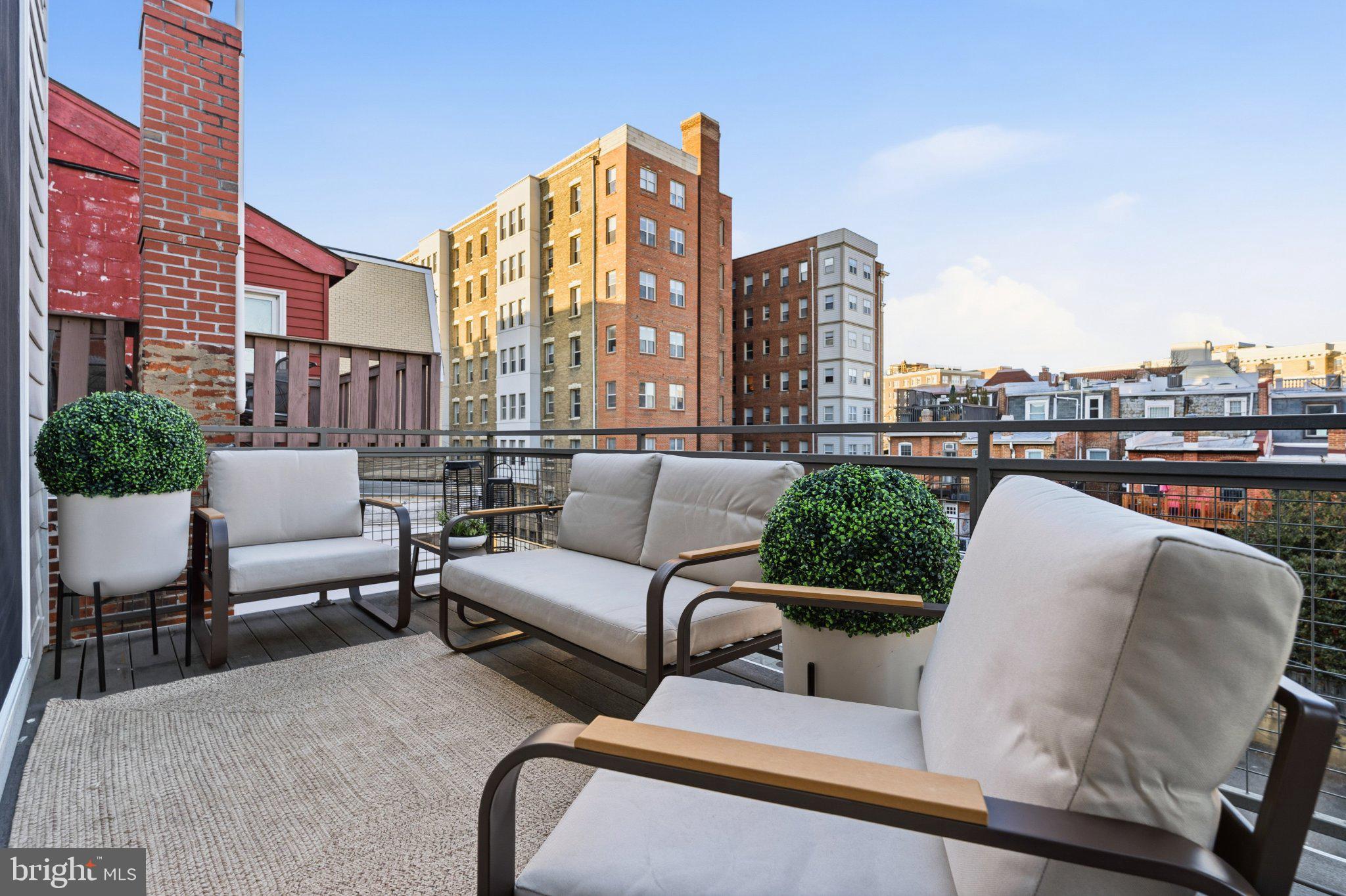 1837 Kalorama Road Northwest, Unit F Washington, DC 20009 - Photo 13 of 42 Charming balcony with city views.