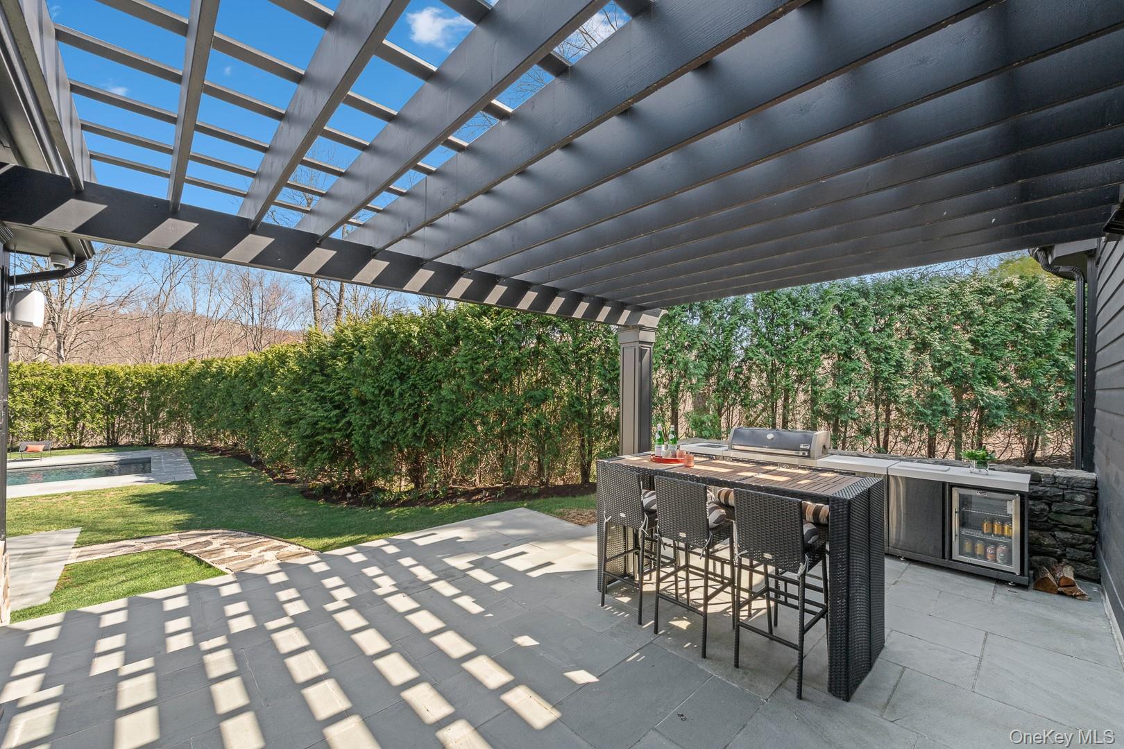 Undisclosed Address Pound Ridge, NY 10576 - Photo 12 of 35 Patio, Outdoor Grill with Rotisserie, Cooktop and Refrigerator