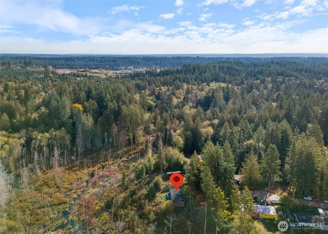 a view of city and mountain
