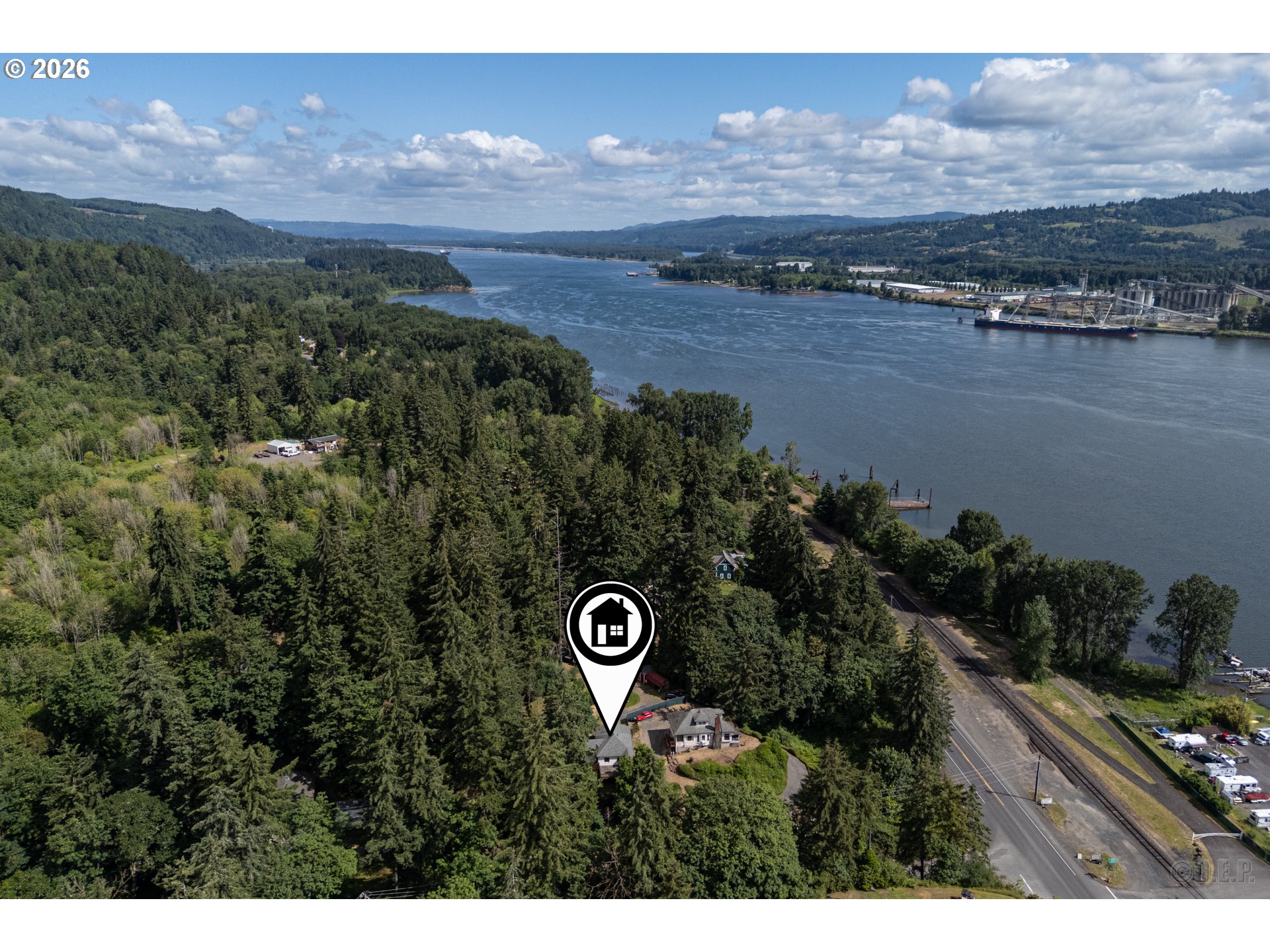 70373 Nicolai Road Rainier, OR 97048 - Photo 24 of 26 Drone View/UAV