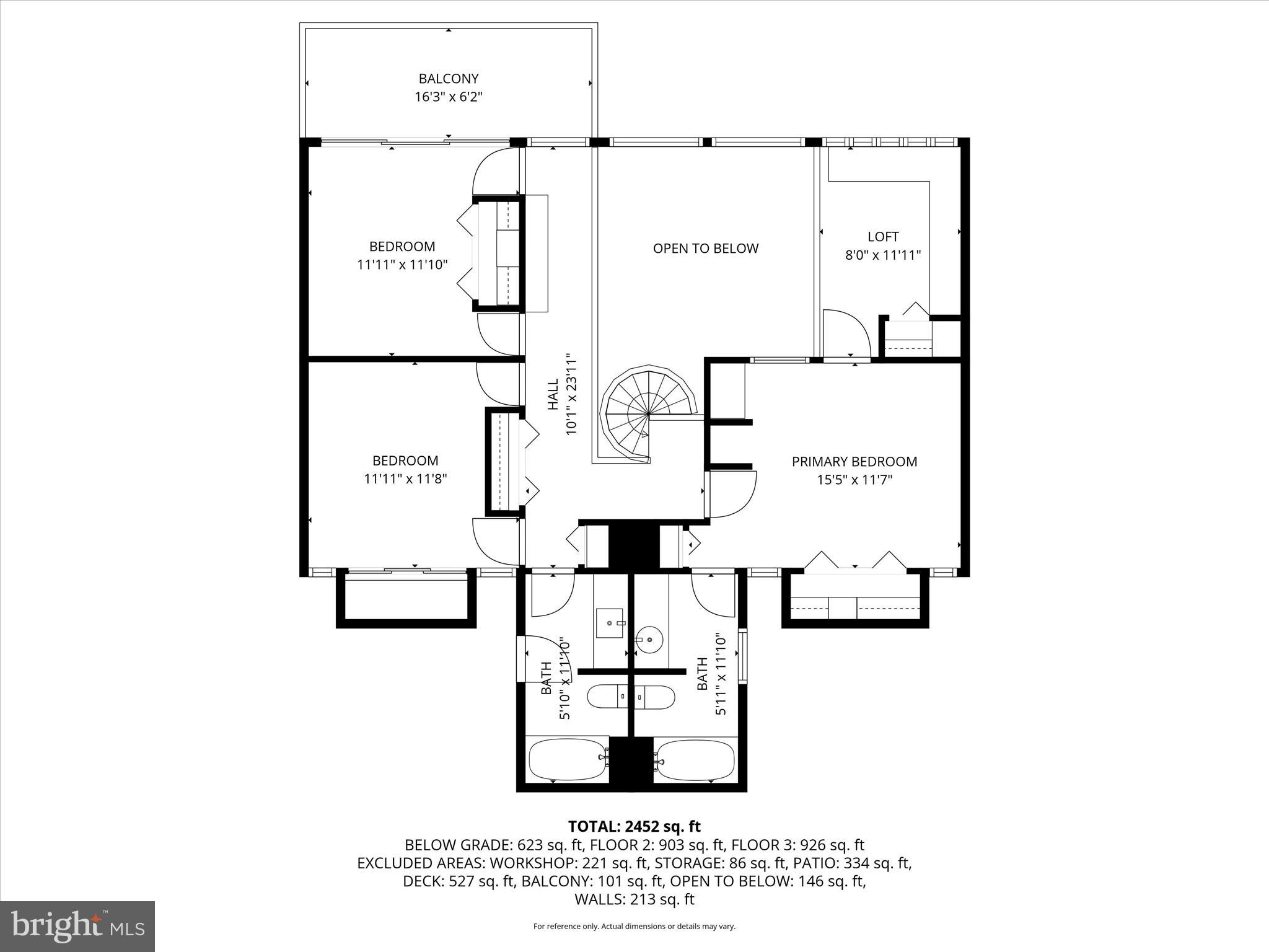 14715 West Old Baltimore Road Boyds, MD 20841 - Photo 51 of 54 14715 W Old Baltimore Rd-2nd Floor With Dim