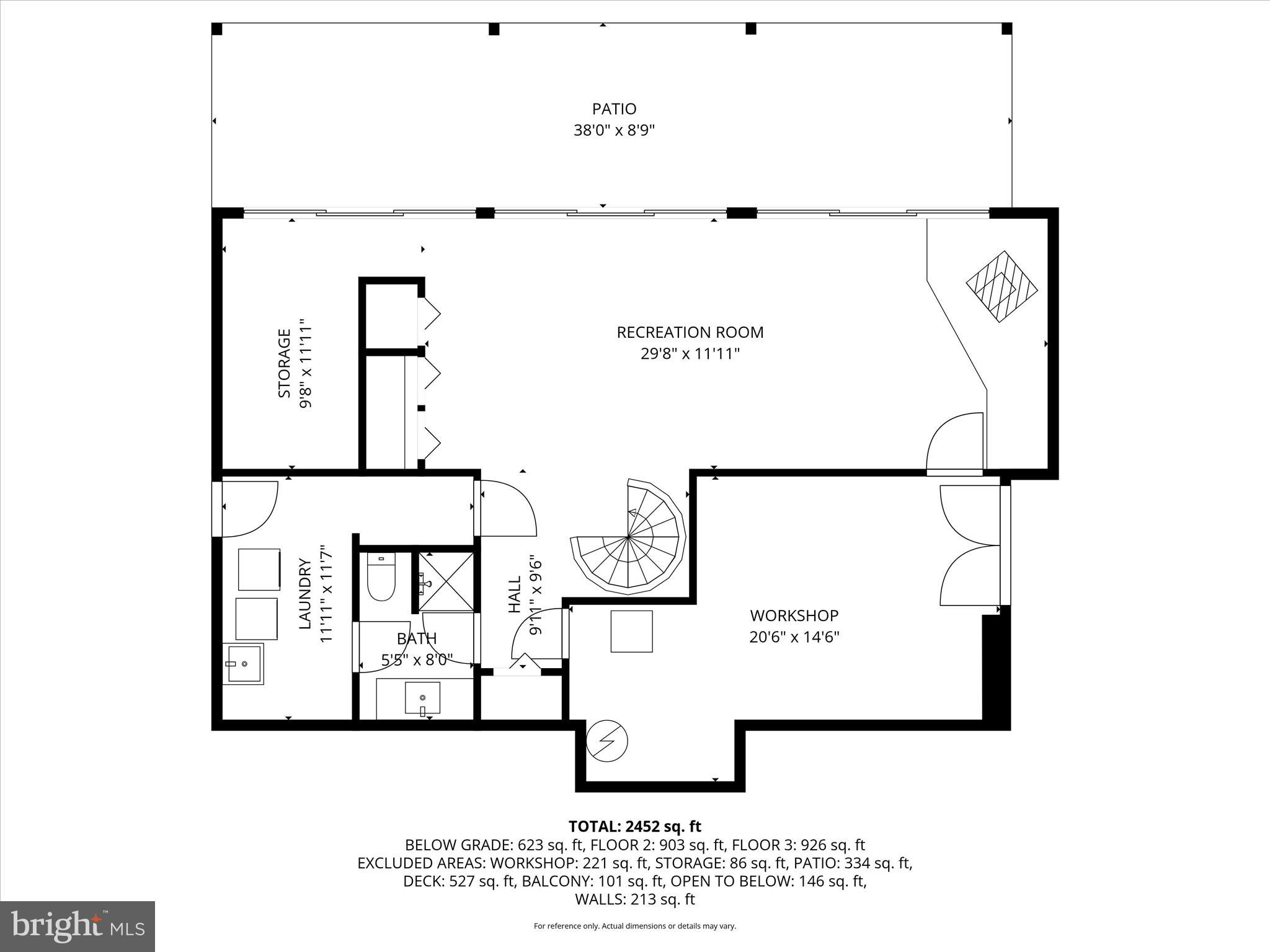 14715 West Old Baltimore Road Boyds, MD 20841 - Photo 52 of 54 14715 W Old Baltimore Rd-Basement With Dim