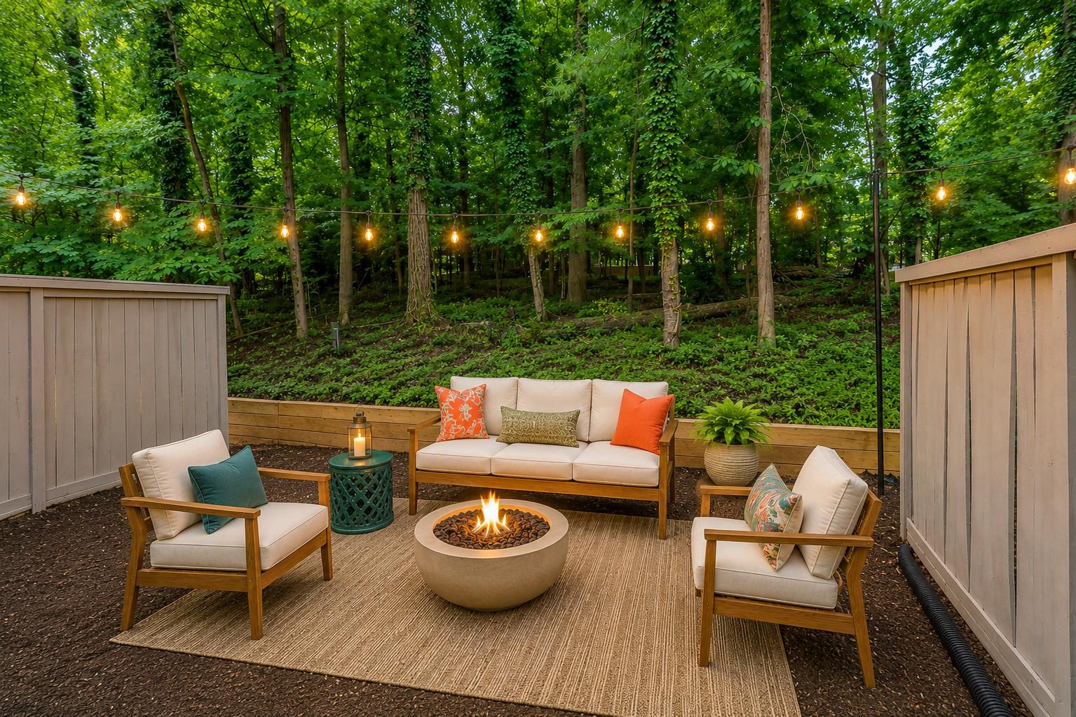12023 Insha Court Reston, VA 20191 - Photo 51 of 52 a view of a patio with a dining table and chairs
