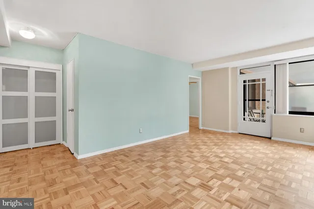 a view of an empty room