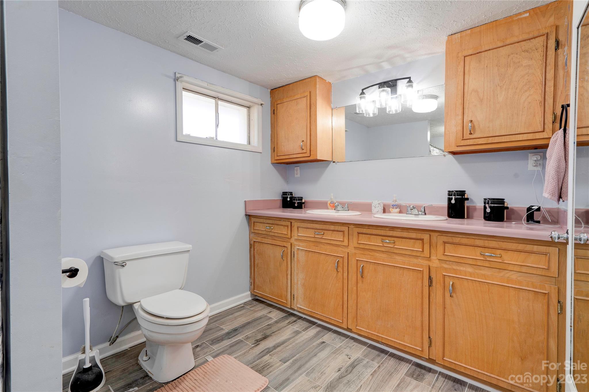 128 Burley's Knob Bostic, NC 28018 - Photo 13 of 19 a bathroom with a toilet a sink and mirror