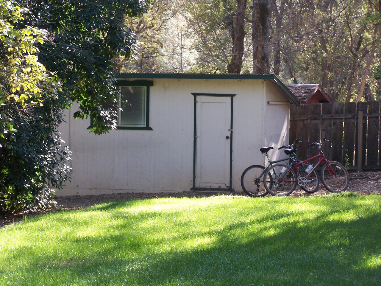 Storage shed back yard