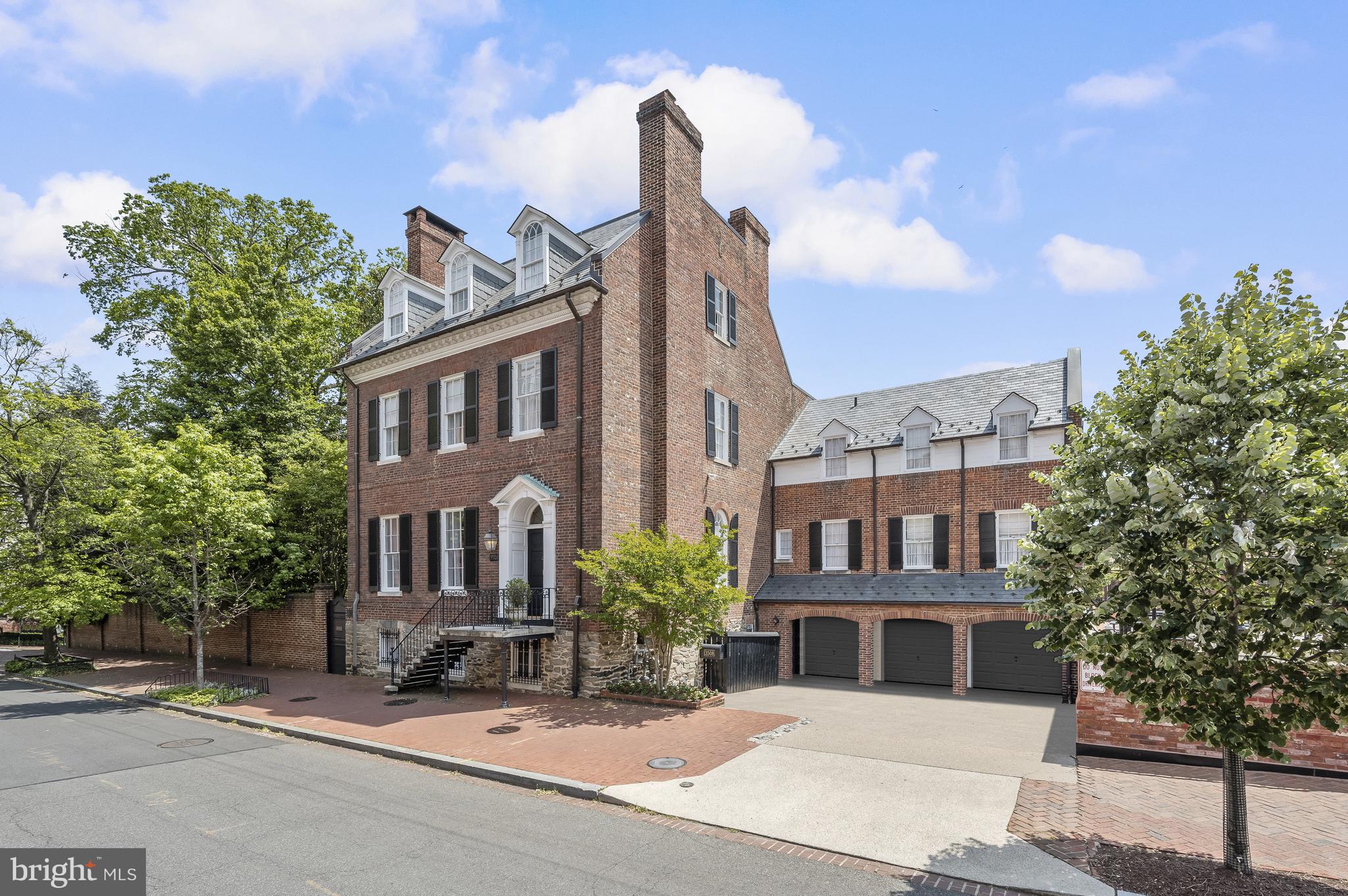 Front Elevation with 3 bay garage