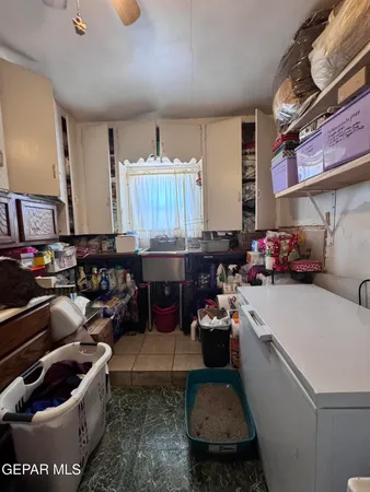 a room with storage and utility