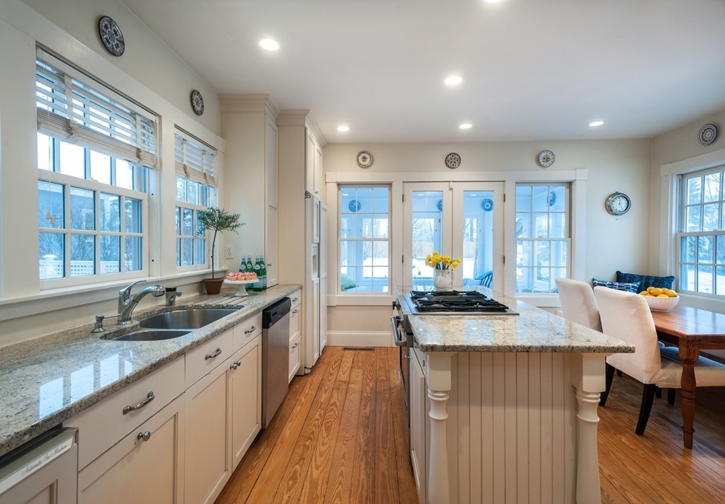 6 Leavitt Street Hingham, MA 02043 - Photo 2 of 28 a kitchen with granite countertop lots of counter top space