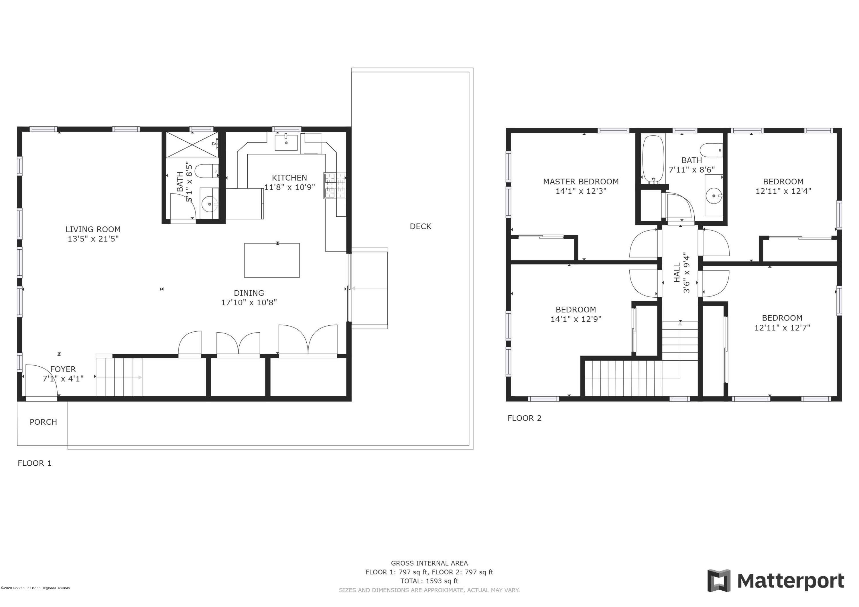 17 Colony Road Seaside Heights, NJ 08751 - Photo 6 of 37 a picture of a floor plan
