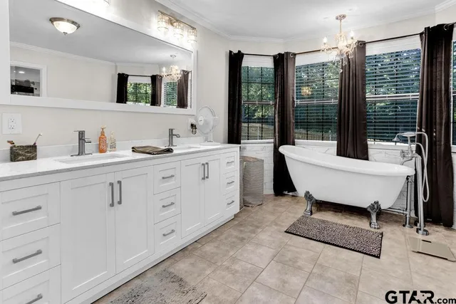 a bathroom with a shower and a shower