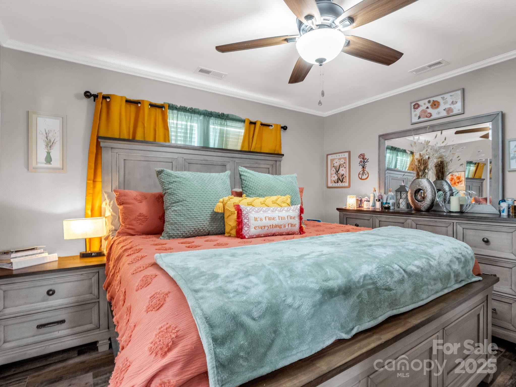 261 Faye Toney Road Mooresboro, NC 28114 - Photo 22 of 48 a bedroom with bed and window