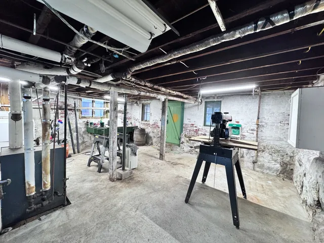 a view of a storage room