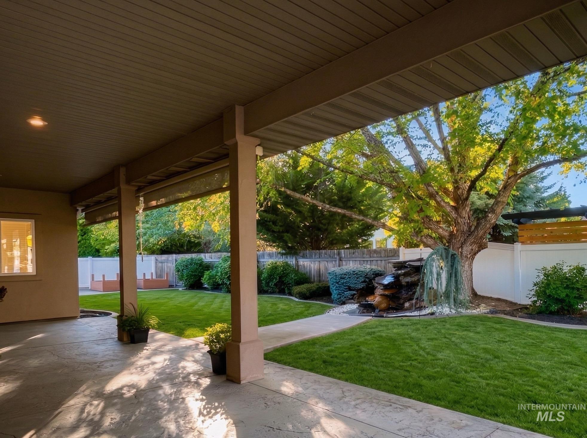 5231 North Morninggale Way Boise, ID 83713 - Photo 37 of 44 Fenced backyard with a patio area