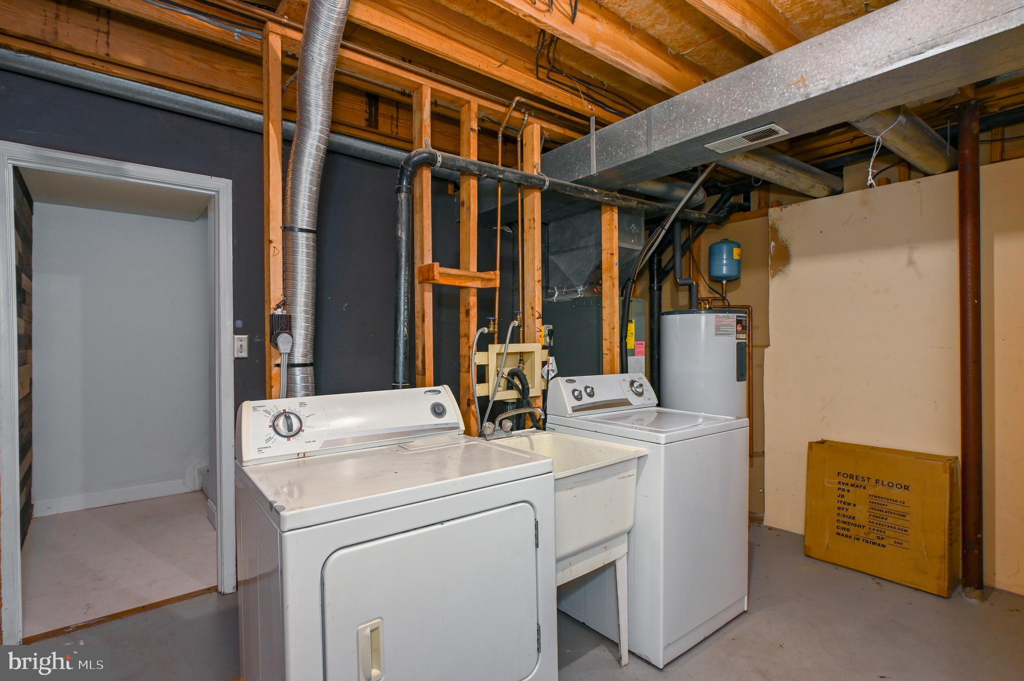 22 Morning Court Rosedale, MD 21237 - Photo 27 of 42 a utility room with dryer and washer